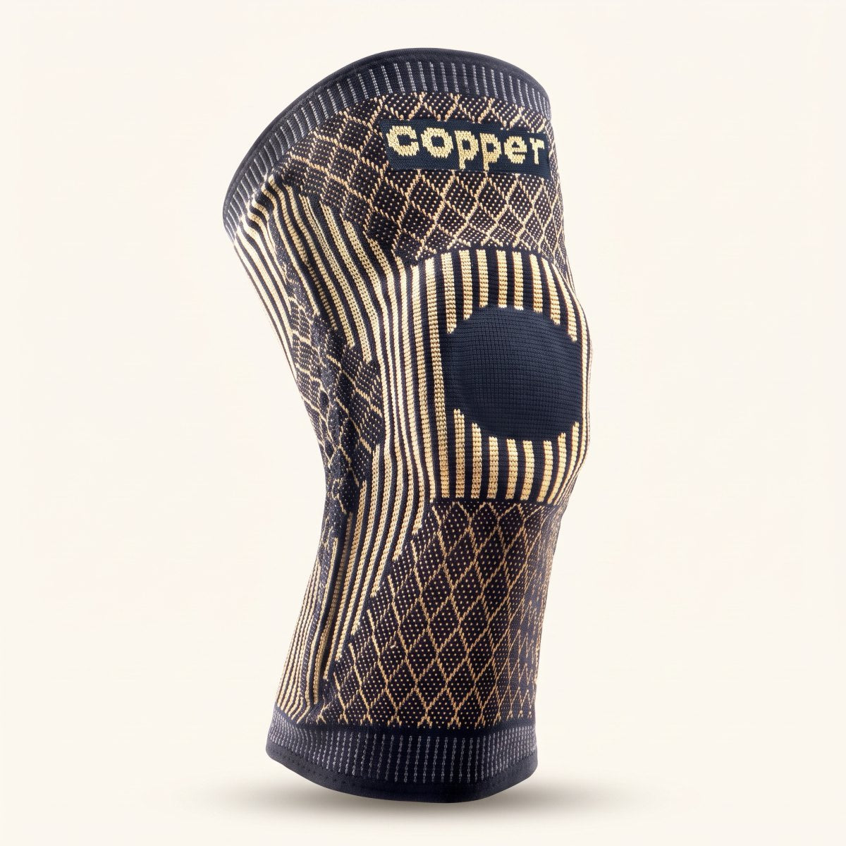 Rodillera KYNTRA K458 negra y cobre (imagen ilustrativa)