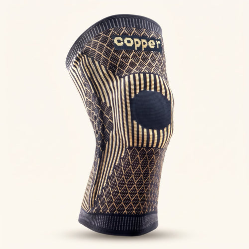 Rodillera KYNTRA K458 negra y cobre (imagen ilustrativa)